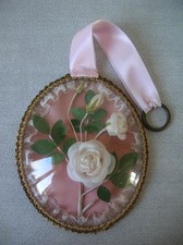 Ancien cadre verre bombé