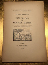 ARTHUR RIMBAUD 1919 e.o LES