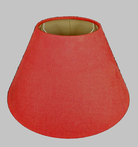 Abat jour rouge cartonné - abat-jour,