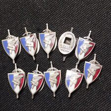 10.21) Lot de 10 insignes de la LFC  guerre 1939 1945 french medal WW2