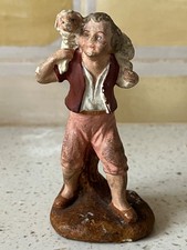 santon devineau creche noel berger enfant à l'agneau 11,5 cm