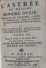 L'Astrée Honoré d'Urfé 1630