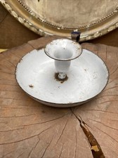 Ancien Bougeoir À Main Tôle