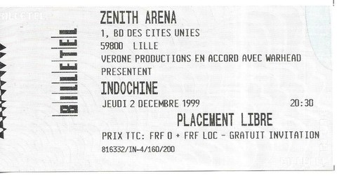 Rare ticket billet de - ticket,