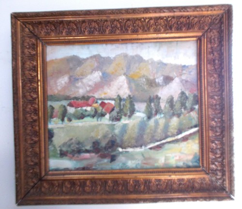 Ancienne huile sur toile - ancienne,