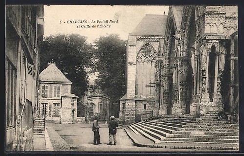 Cpa chartres portail - chartres,,