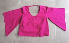 Top blouse tunique taille S Zara rose manches larges