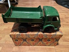 CIJ 6/34 RENAULT 120CV ELECTRIQUE CHASSIS COURT 34CM-JOUET ANCIEN DE 1950-BENNE