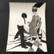 Photo MODE Louis FERAUD 1963 Tissu Robert Perrier Argentique Original Fashion