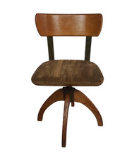 Chaise de bureau Scandinave en chêne réglable – Danemark, 1940