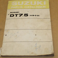 PARTS LIST SUZUKI DT 7.5 1978 - MOTEUR BATEAU CATALOGUE PIECES DETACHEES LISTING