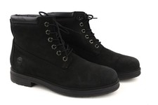 Timberland TB0A2KSV0011 Femme UK6 EU39 Cuir Noir Amande Bout Imperméable Bottes