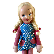 Poupée ancienne vintage looby - poupée,