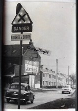 PHOTO PRESSE 1960 nouveaux panneaux lumineux de circulation danger T237