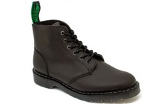 Solovair Fabriqué En Go 6 Œil Derby Bottine Noir Greasy 2 S233A-S6-969-SMS-G