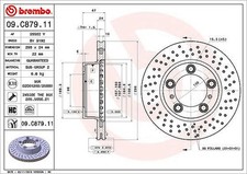2x BREMBO disque de frein avant pour PORSCHE