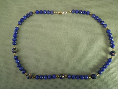 Beaded necklace cloissine - necklace,