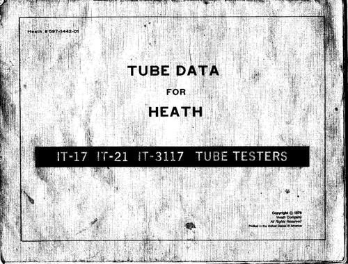 Tube données pour heathkit - données,