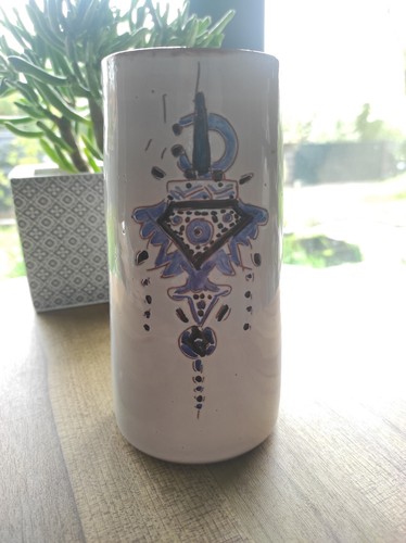 Vase cylindrique haut - , en
