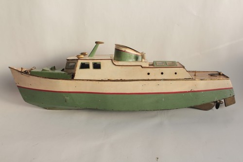 Ancien jouet bateau - ancien, à