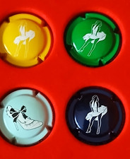 lot de 4 capsules de champagne