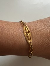 Bracelet ancien début XXe siècle motif olive vintage