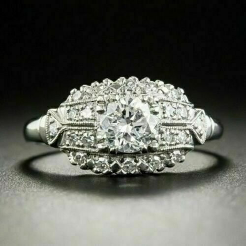 Bague fiançailles style - de,