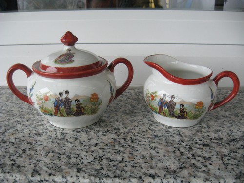 Sucrier cremier porcelaine - cremier,