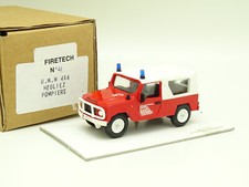Firetech Résine 1/43 - UMM 4X4 Heuliez Pompiers Haute Savoie