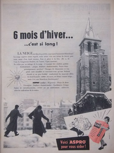 Publicité 1956 voici aspro - 1956,