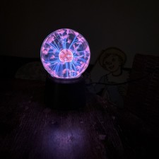 Boule Plasma, Lampe Boule En Verre Plasma Magique, Réagit au toucher et au son