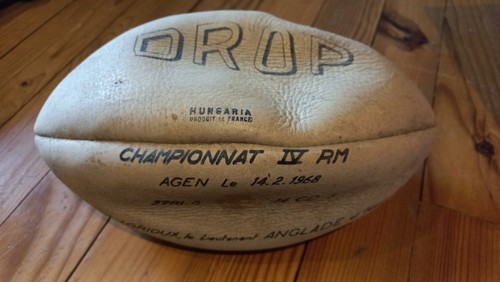 Ballon rugby agen - ballon, 1968