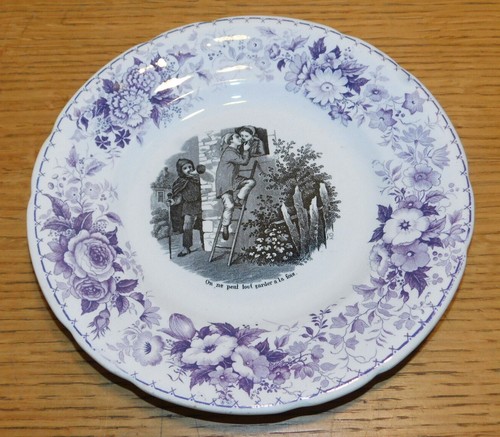 Vintage assiette scene - vintage,