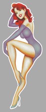 STICKER PIN UP VINTAGE ROUSSE