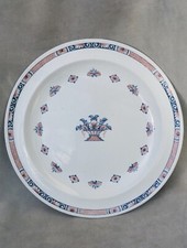 Ancienne assiette faïence de Wedgwood Etruria vieux Rouen 1910 diamètre 25,3 cm