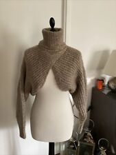 Pull cache-épaules ZARA  taille M/L marron clair très bon état 