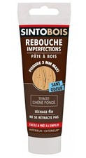 Pâte à bois teinte chêne clair rebouche imperfections trou fissure 80g SINTOBOIS
