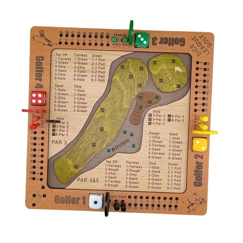 Jeu dés golf - de, bois