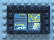 LEGO Tile Modified 4x6 ALARM