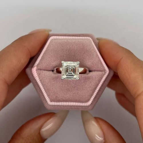 Bague diamant asscher - ct, or