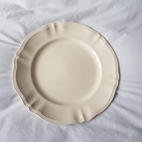 Ancien plat rond sarreguemines - plat,