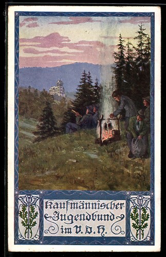 Carte postale chasseurs