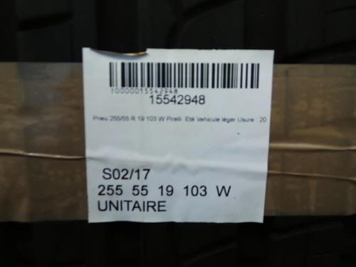 Pneu 255 r19 - 103, w