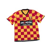 Maillot football vintage RC Lens domicile #7 Boukari saison 2008-2009