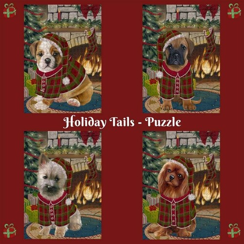 Christmas stocking hung dog - stocking,