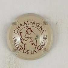 capsule champagne VALLEE DE LA MARNE dom pérignon n°1 crème et marron