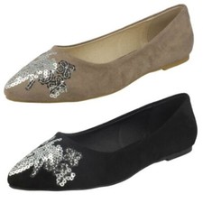 Femmes Spot On Plat Bout