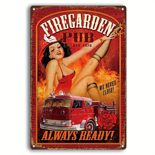 Plaque decorative pin fire - plaque,