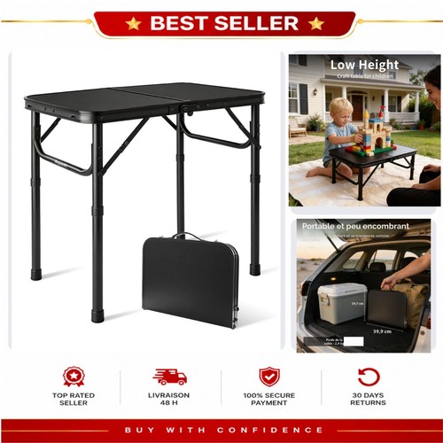 Table pliante compacte - pliante, 60x40