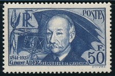 Timbre France 398** Clément Ader  luxe neuf sans charnière